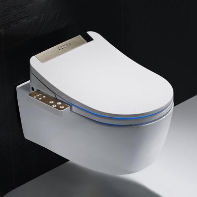 China Modern Luxury Electronic Bathroom Soft Narrow Automatic Smart Electric Heated Bidet Golden Bidets Smart Toilet Seat Cover zu verkaufen