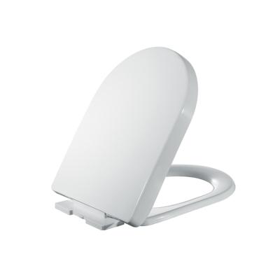 중국 European Modern Plastic Soft Narrow Toilet Seat Cover Slow-end Toilet Seats Bathroom Toilet Lid Cover 판매용