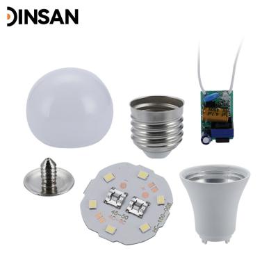 China High Brightness A60 9 Watt Indoor Plastic Aluminum B22 Led Bulb Raw Material Light for sale