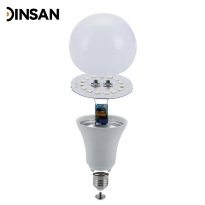 China Zhongshan E27 B22 Indoor Plastic Bulb Holder Spare Parts 18W Led Bulb Assembly for sale