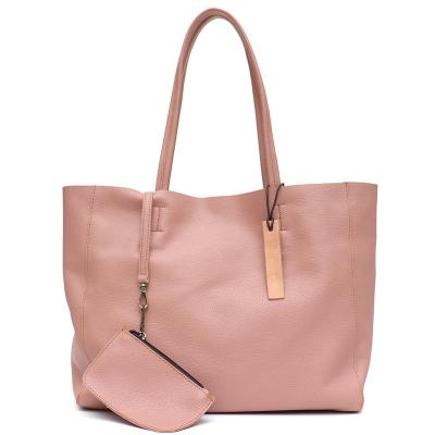 China Fashion Niche Brand Design Women Tote Handbags Large Simple Shopper Genuine Leather Laptop Bags Soft Casual Daily Work Shoulder Purse for sale