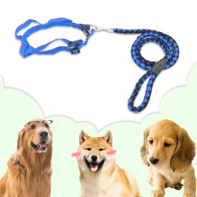 China New Design Viable Thickened High Quality Single Nylon Braided Dog Collar and Woven Dog Leash for Medium and Large Dogs for sale