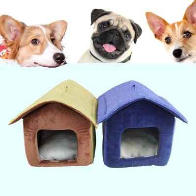 China Wholesale Safety Breathable Cozy Dog House Faux Fur Pet Bed Dog Bed Home Bed Cat Bed for sale