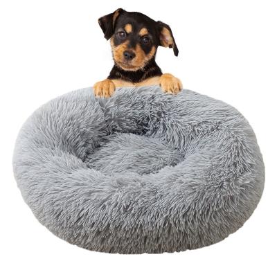 China PNB Free Samples Dogs Toy Luxury Leather Cute Donut Dog Bed Breathable Pet Cat Bed for sale