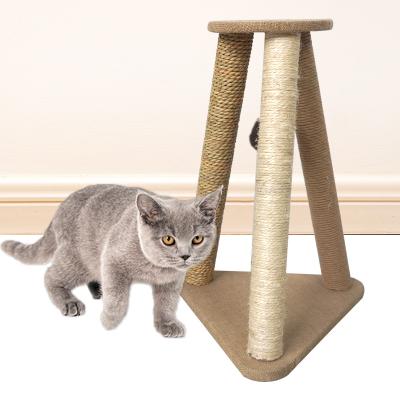 China Hot Selling PNB Free Samples 2022 Viable Easy Assemble Cat House Tower Cat Tree Sisal Scratching Post Wooden Tree Condo for sale