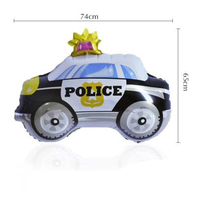 China Birthday Party Foil Balloon Police Car Shape Decorative Balloon/Valentine's Day Helium/Wedding Party Cartoon Car Series Balloon For Party Decoration for sale