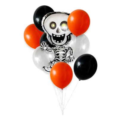 China Decoration Gift Black Gold Banner Halloween Balloon Retirement Party Decorations Set for sale