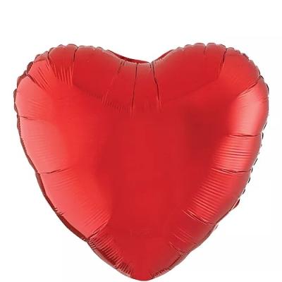 China Pure color 18inch inflatable balloons love red heart balloon foil balloons for wedding Valentine's Day decoration love globos for sale