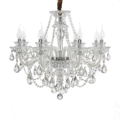 China Modern modern crystal lights luxury chandelier decoration lighting bedroom home handing pendant lamp living room glass chandelier for sale