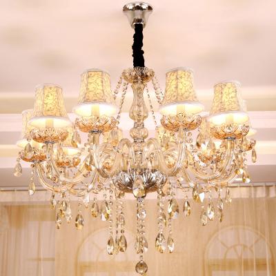 Китай EUROPEAN European candle crystal chandelier luxury hotel decoration lighting living room bedroom chandelier champagne luster pendant lamp продается