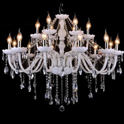 China Large modern European hotel modern minimalist crystal chandeliers pendant lamp villa stairwell hall decoration lighting à venda