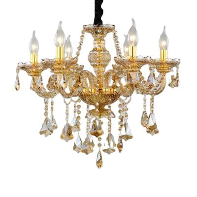 Κίνα Modern European Simple Chandelier Ceiling Light Modern Simple Chandelier Home Bedroom Living Room Bedroom Home Hotel Decoration Crystal Glass Pendant Lights προς πώληση