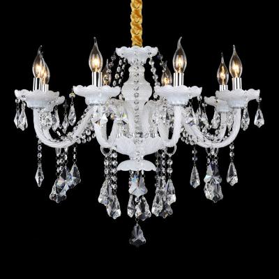 Κίνα 2022 Modern Modern Crystal Chandelier European Style Villa Home Bedroom Living Room Lighting Creative White Pendant Lamp προς πώληση