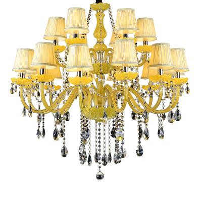 Κίνα Modern Multicolor Crystal Type Home/Banquet Hall/Living Room Lamps Modern Glass Lamp Chandelier Home Yellow Pendant Lights προς πώληση