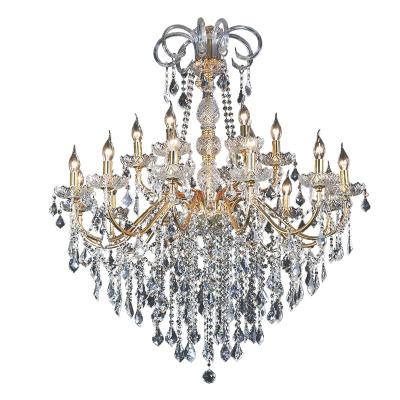 Κίνα European style living room crystal light luxury dining room bedroom bedroom lighting double stair chandelier LED villa lamp προς πώληση