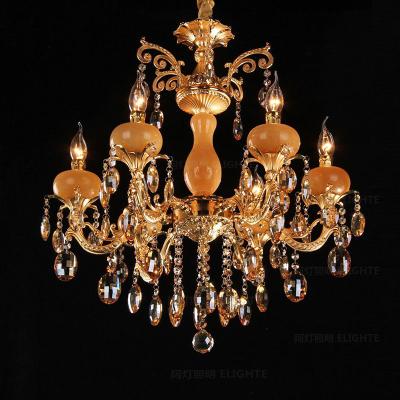 China European Luxury Modern Zinc Alloy K9 Candle Crystal Chandelier For Bedroom Home Hotel Dining Room Living Room Creative Chandelier à venda