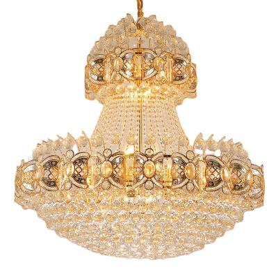 China Wholesale Modern Crystal Hotel Lobby Decoration Large Ceiling Luxury Hotel Indoor Chandelier Lighting Pendant Lamp à venda