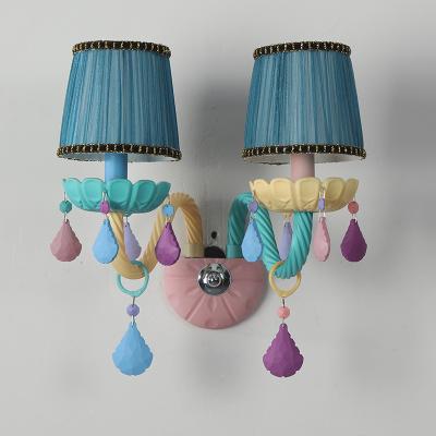 중국 Factory outlet crystal wall light macaroon modern decorative multi-color modern indoor lamps crystal favorable price 판매용