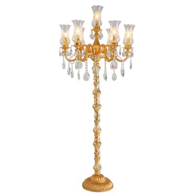 Китай Modern Crystal Luxury Home Banquet Hall Lamp Stand Hotel Bedroom Living Room Floor Lamp Decorative Lighting продается