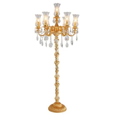 Κίνα European style hot selling zinc alloy decorative crystal floor lamp European villa living room restaurant lighting table lamp προς πώληση