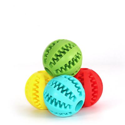 China Viable Silicone Dog Ball Watermelon Toy Pet Molar Ball Bite Resistant Clean Teeth Sinking Ball Chew Toy for sale