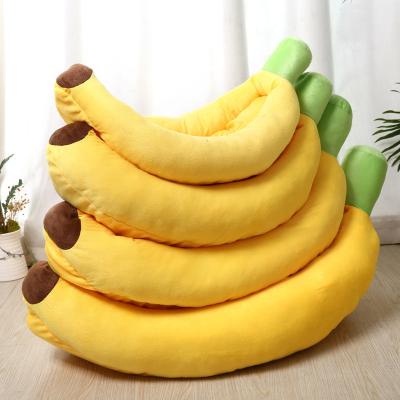 China Removable And Washable Pet Kennel Non Slip Sustainable Pet Banana Kennel Thick And Warm for sale