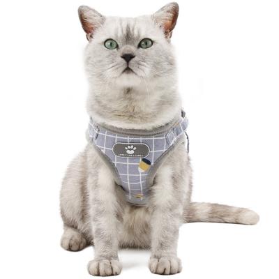 China Viable Type Chest Cat Harness Leash Dog Reflective Back Pet Chest Harness Vest Supplies for sale