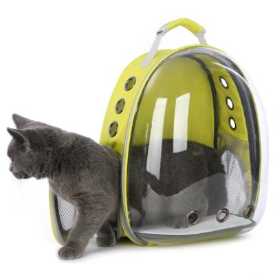 China Sustainable Pet Bag Take Out Backpack Portable Transparent Warehouse Dog Pet Supplies Take Out Backpack for sale