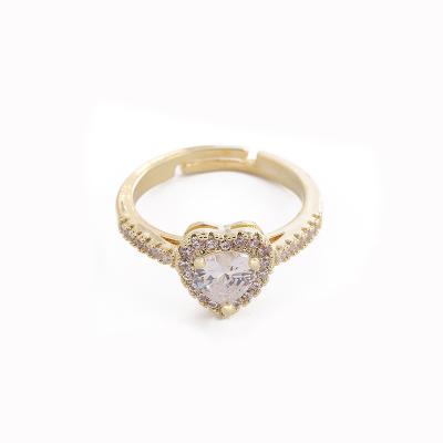 China New Fashion Romantic Exquisite Couples Eternal Love Ring Wedding Ring Adjustable Heart-shaped Women for sale