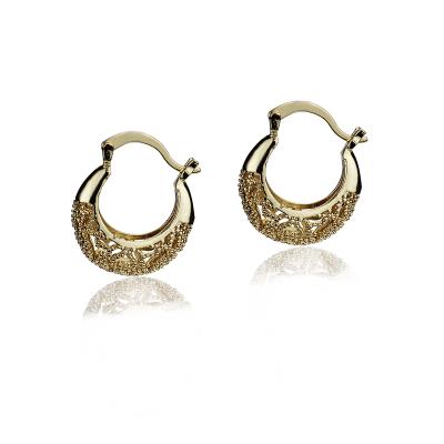 China Wholesale Metal Texture Earrings CLASSIC Fashion Retro Earrings Shape Exaggerated Earrings for sale