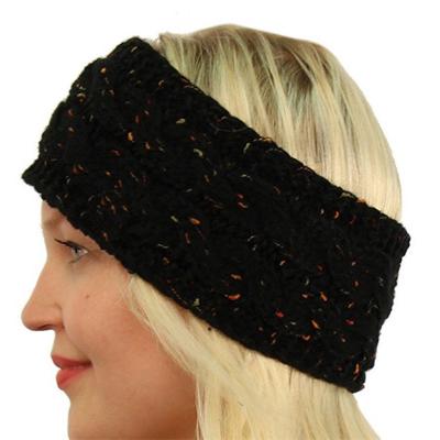 China New Point Yarn Smart Casual Luxury Cotton Knitted Headbands For Women Hair Accessories And Wide Headband for sale