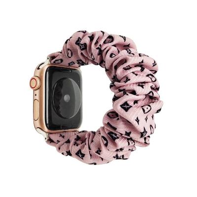 China Popular fabric Amazon headband strap fits iwatch123456 strap with trend printing strap for sale