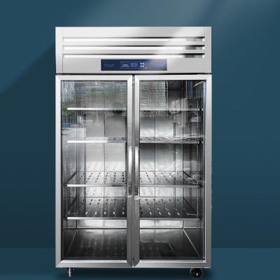 China Single-temperature stainless steel vertical refrigerated display cabinet, super cool cabinet, fruit and drink display cabinet for sale