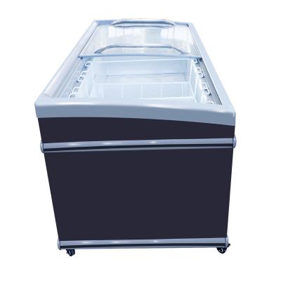 China Single-Temperature Supermarket Combination Island Fruit Fresh-Keeping Shop Display Cabinet Quick Freezer for sale