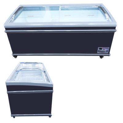 China Single-temperature Supermarket Ice Cream Fresh Meat Mix Refrigerated Display Cabinet and Horizontal Frozen for sale