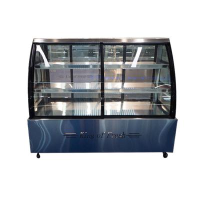 China Single-temperature Cake Showcase Countertop Refrigerator Bakery Showcase Glass Display Refrigeration Equipment for sale