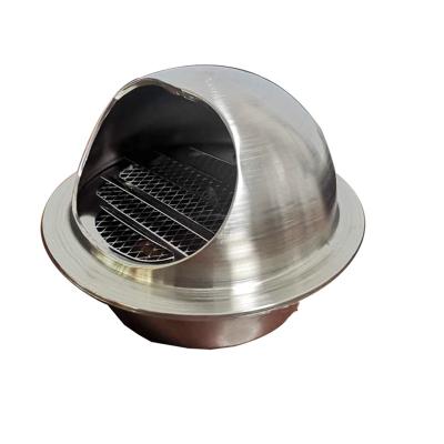 China Industrial Stainless Steel External Wall Around Wind Cover Cool Air Weather Ball Canopy Exhaust Duct Cover Outlet Chain Hood for sale