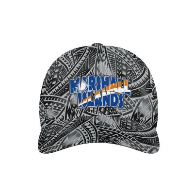 China The COMMON MARSHALL ISLANDS Gray Black Baseball Cap Tribal Tatau Adjustable Dad Wholesalel Snapback Hat Covers Polynesian Tattoo Sports Hat for sale