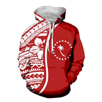 China 2021 New Arrival Anti-wrinkle Fashion Chuukese Flag Logo Pattern Hoodie Custom Printed Pullovers Chuuk Culture Sweatshirts Family for sale