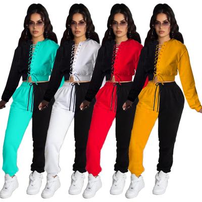 China Women's Sportswear Sets Anti-pilling Custom Suit Yoga Tracksuit Fitness Two-Piece Legging for sale