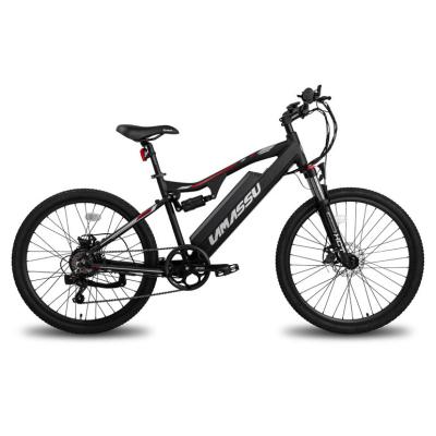 China Aluminum alloy 26 inch alloy 500w full suspension fat tire electric mountain bike e-bike for sale