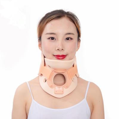 China Factory Sale Health Care Breathable Neck Brace Cervical Collar Stiff Relief Neck Traction for sale