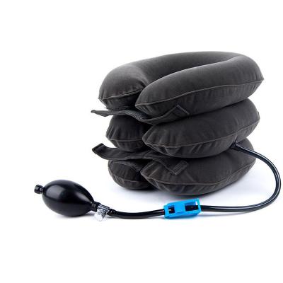 China Best Inflatable Adjustable Neck Support Brace Stretcher Neck Traction Pillow For Home Use Neck Decompression for sale