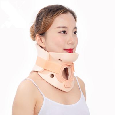 China Breathable Wholesale Unisex Medical Neck Collar Cervical Pain Traction Neck Brace Support for sale