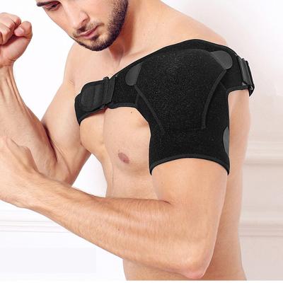 China Factory Directly Breathable Neoprene Double Layers Breathable Black Shoulder Brace For Men Women for sale