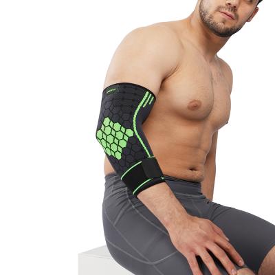 China High Compression Fitness Elbow Brace Compression Support Sleeve For TendonitisTennis Elbow Golf Elbow Treatment for sale