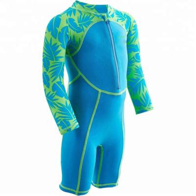 China Seaskin 2mm Anti-UV Neoprene Children Custom Print Front Zip Swimming Wetsuit for sale