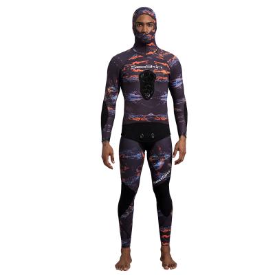 China Seaskin Anti-UV Men's Easy Wear Custom Spearfishing 7mm Wetsuit for sale