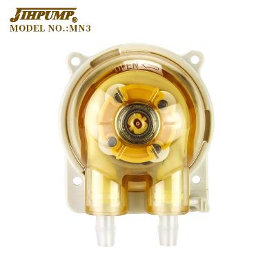 China Automotive Industry JIHPUMP 12V 24V Stepper Motor Food Grade Inkjet Chemical Detergent Dosing Peristaltic Pump MN3 for sale