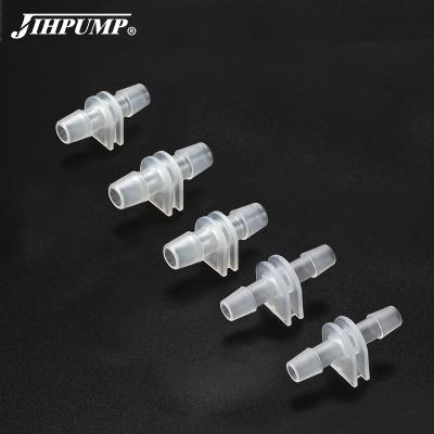 China Food And Beverage Industry Peristaltic Pump Parts PP Material Long Fittings Connectors Suitable For Variable Sizes Tubing for sale